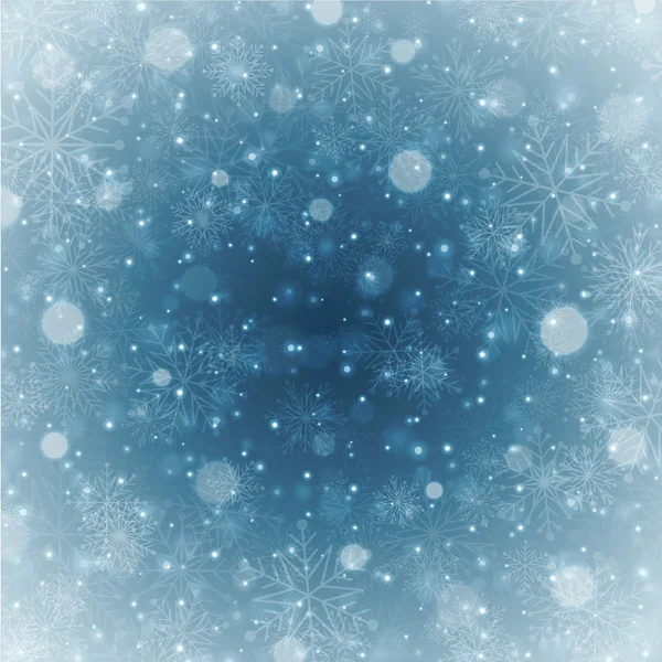 Новорічні сніжинки фону — стоковий вектор
