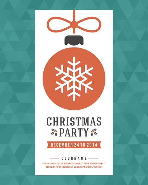 Christmas party invitation — Stock Vector