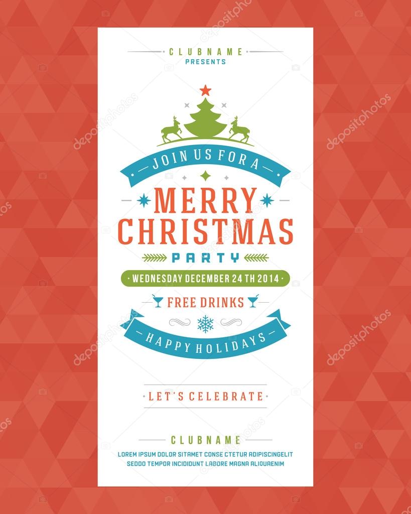 Christmas party invitation