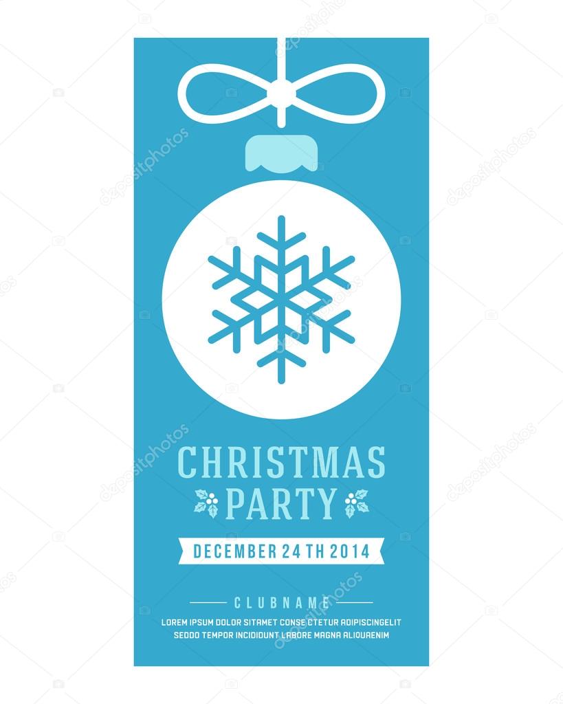 Christmas party invitation