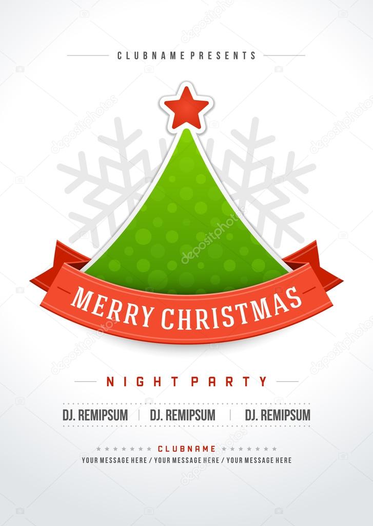 Christmas party invitation