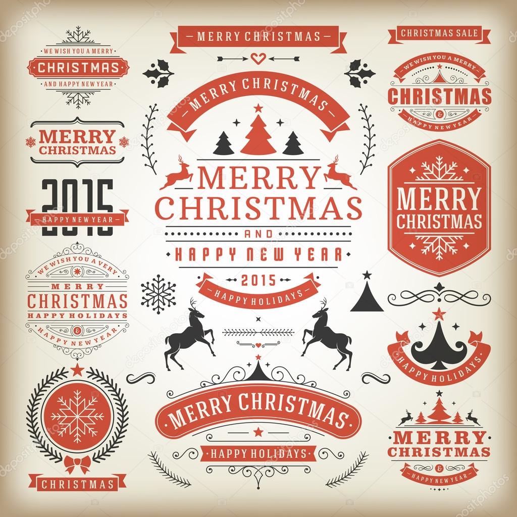 Christmas design elements