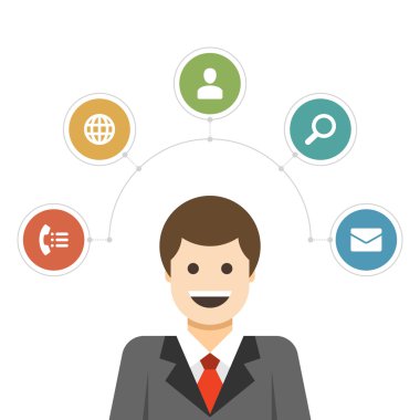 İşadamı tasarım konsepti