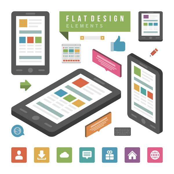 Computerinfografische Gestaltungselemente — Stockvektor