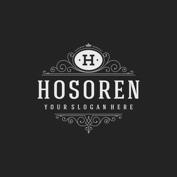 Lüks Logo şablonu kaligrafi geliştiği
