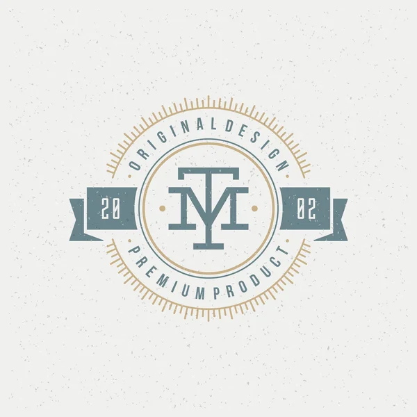 Retro Vintage Insignia, Logotype — Stockvector