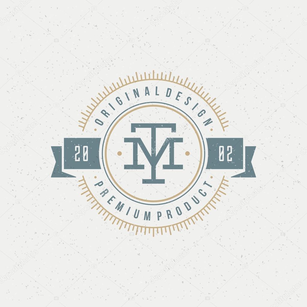 Retro Vintage Insignia, Logotype