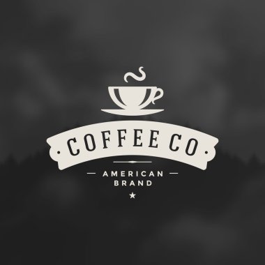 Coffee Shop Logo Design Element