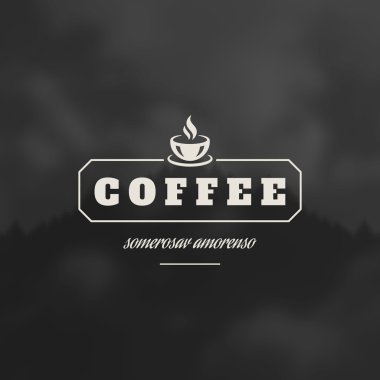 Coffee Shop Logo Design Element