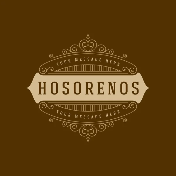 Insígnias Vintage retro ou Logotipos definir elementos de design vetorial —  Vetores de Stock