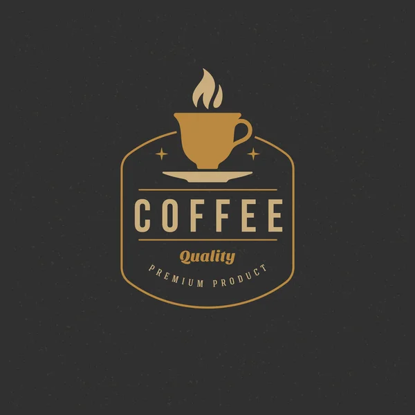 Coffee Shop Logo Design Element — Stockvector