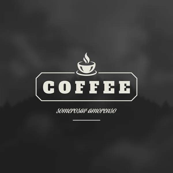 Élément de conception de logo de café — Image vectorielle