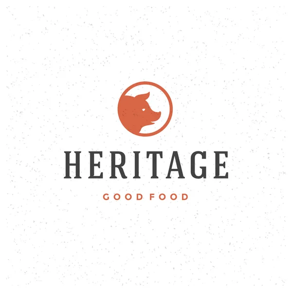 Butcher Shop Design Element in Vintage Style — Stock Illustration Butcher Shop Design Element in Vintage Style Vector Graphics
