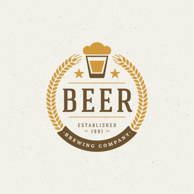 Beer Logo Design Element