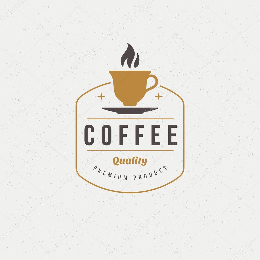 Coffee Shop Logo Design Element