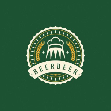 Bira Logo tasarım öğesi Vintage tarzı