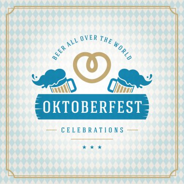 Oktoberfest VINTAGE poster veya tebrik kartı