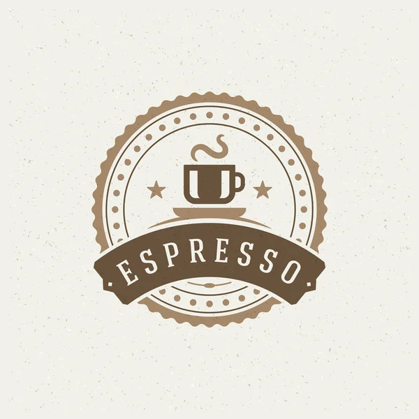 Café Logotipo Elemento de Design — Vetor de Stock