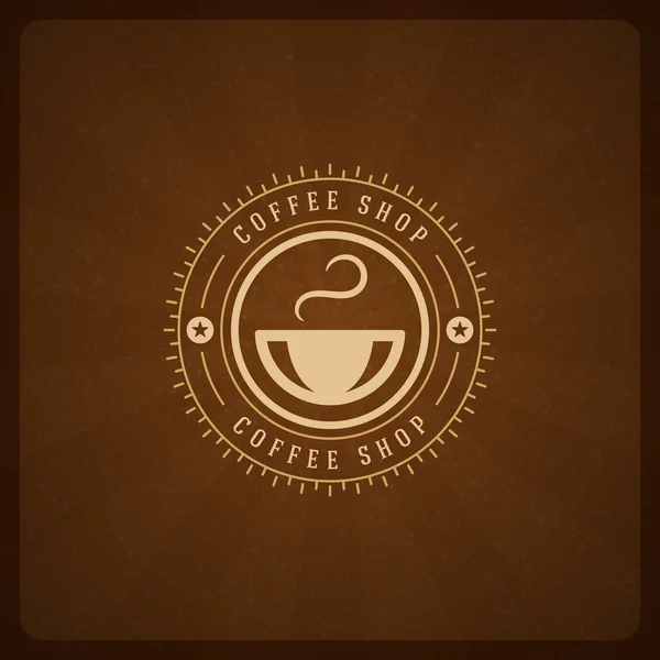 Diseño del logotipo de la cafetería Elemento — Vector de stock