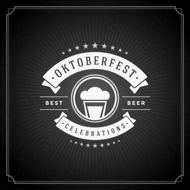 Oktoberfest VINTAGE poster veya tebrik kartı