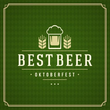 Oktoberfest VINTAGE poster veya tebrik kartı