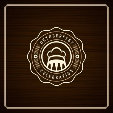 Oktoberfest VINTAGE poster veya tebrik kartı