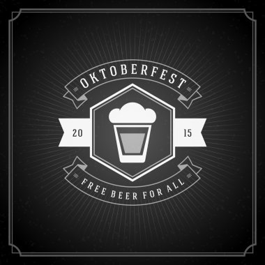 Oktoberfest VINTAGE poster veya tebrik kartı