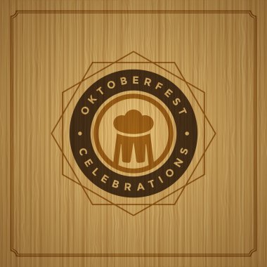 Oktoberfest VINTAGE poster veya tebrik kartı