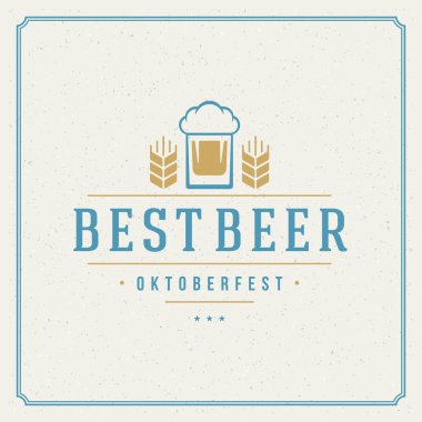 Oktoberfest VINTAGE poster veya tebrik kartı