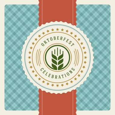 Oktoberfest VINTAGE poster veya tebrik kartı
