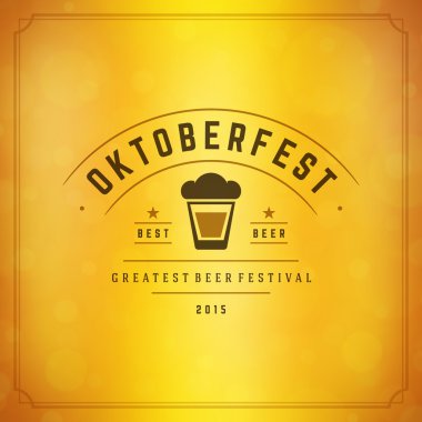 Oktoberfest VINTAGE poster veya tebrik kartı