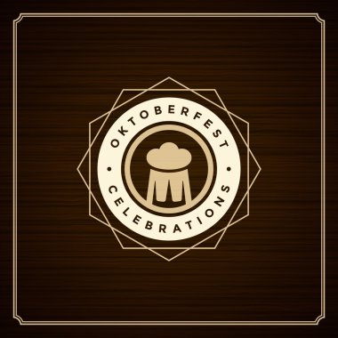 Oktoberfest VINTAGE poster veya tebrik kartı