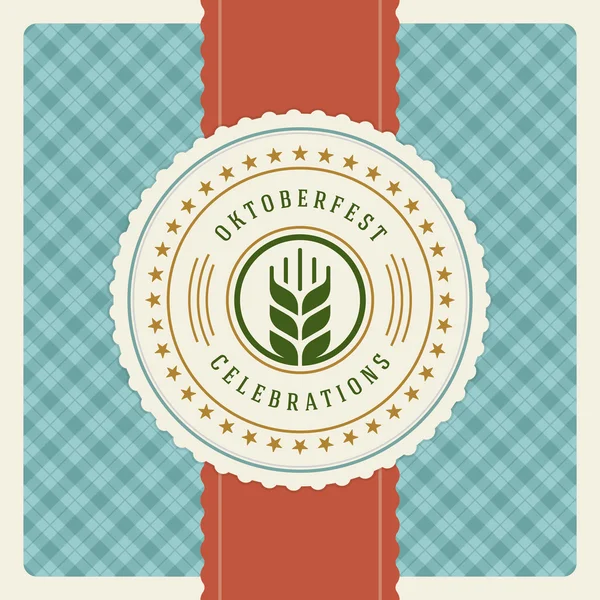 Oktoberfest VINTAGE poster veya tebrik kartı