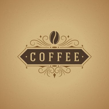 Coffee Shop Logo Design Element