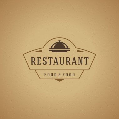 Restaurant Cloche Design Element