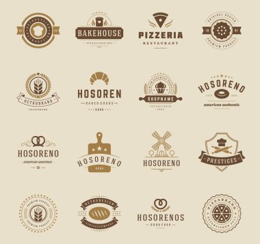 Bakery Shop Logos, Badges and Labels
