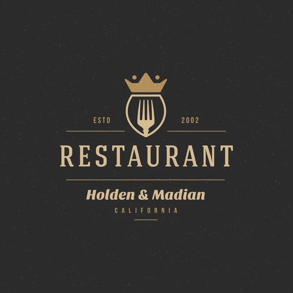 Restaurant Shop Design Element — Stock vektor