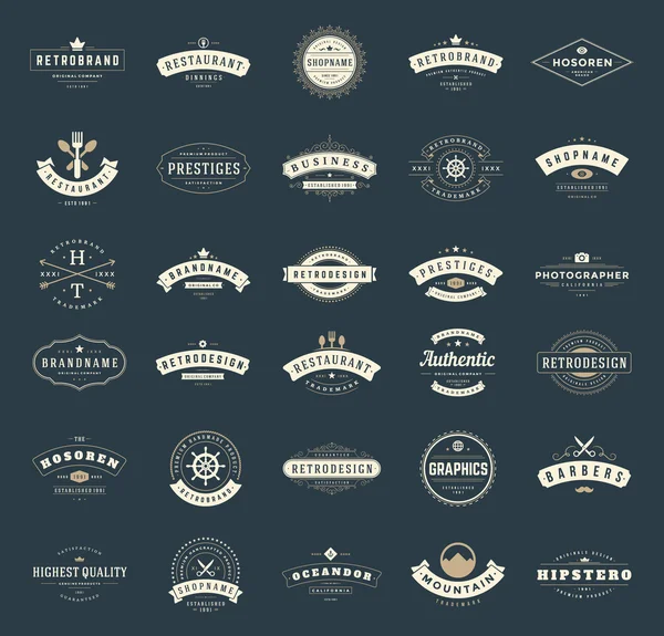 Retro Vintage Logotypes or insignias set ロイヤリティフリーのストックイラスト