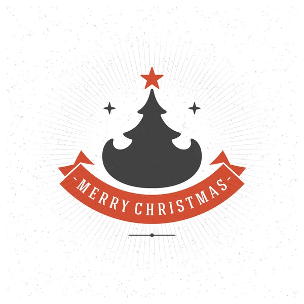 Merry Christmas wenskaart vector achtergrond. — Stockvector