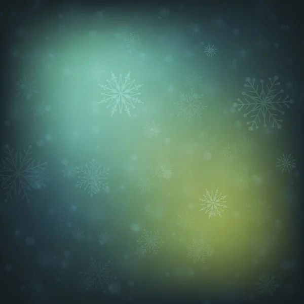 Jul bakgrund snöflingor — Stock vektor
