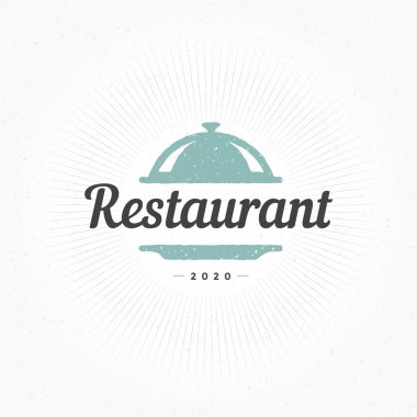 Hand Drawn Restaurant Cloche Design Element