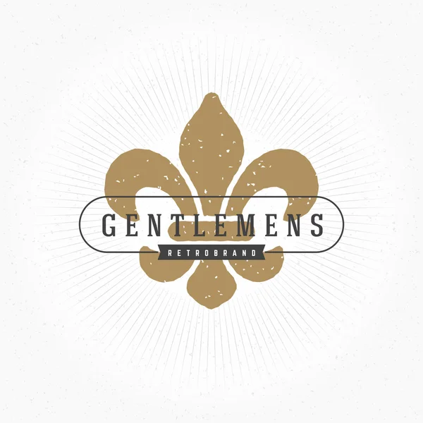 Hand Drawn Heraldic Design Element in Vintage Style — Stockvector