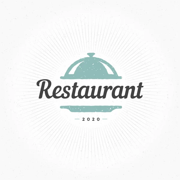 Hand Drawn Restaurant Cloche Design Element — Wektor stockowy