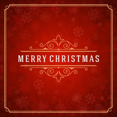 Vektör arka plan Noel tebrik kartı ışıklar ve kar taneleri