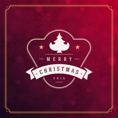 Vektör arka plan Noel tebrik kartı ışıklar ve kar taneleri