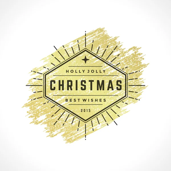 Frohe Weihnachten Typografie Grußkarte Design und Dekoration Vektor Hintergrund — Stockvektor
