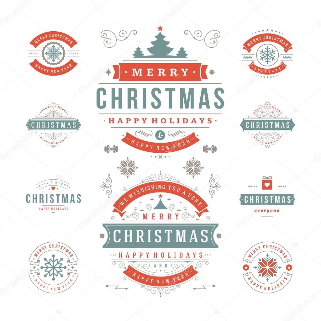 Christmas Labels and Badges