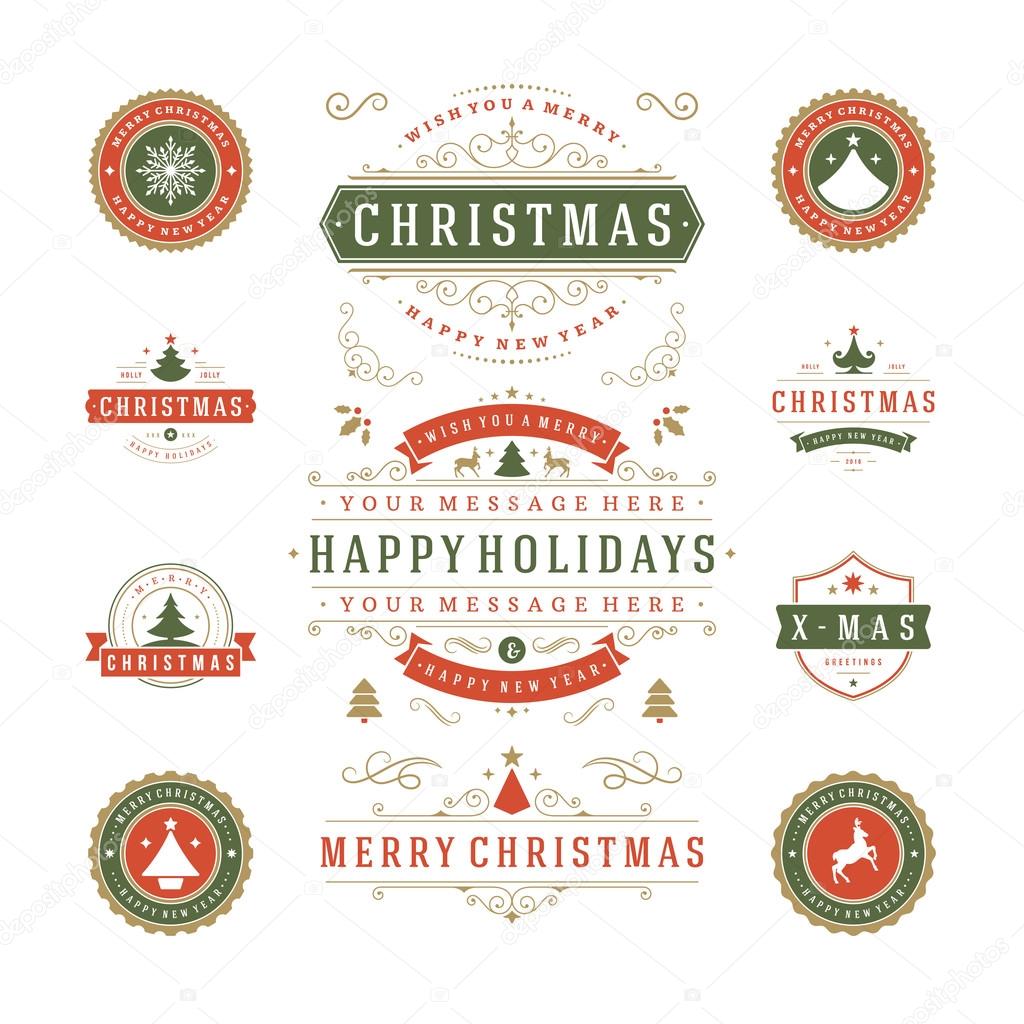Christmas Labels and Badges