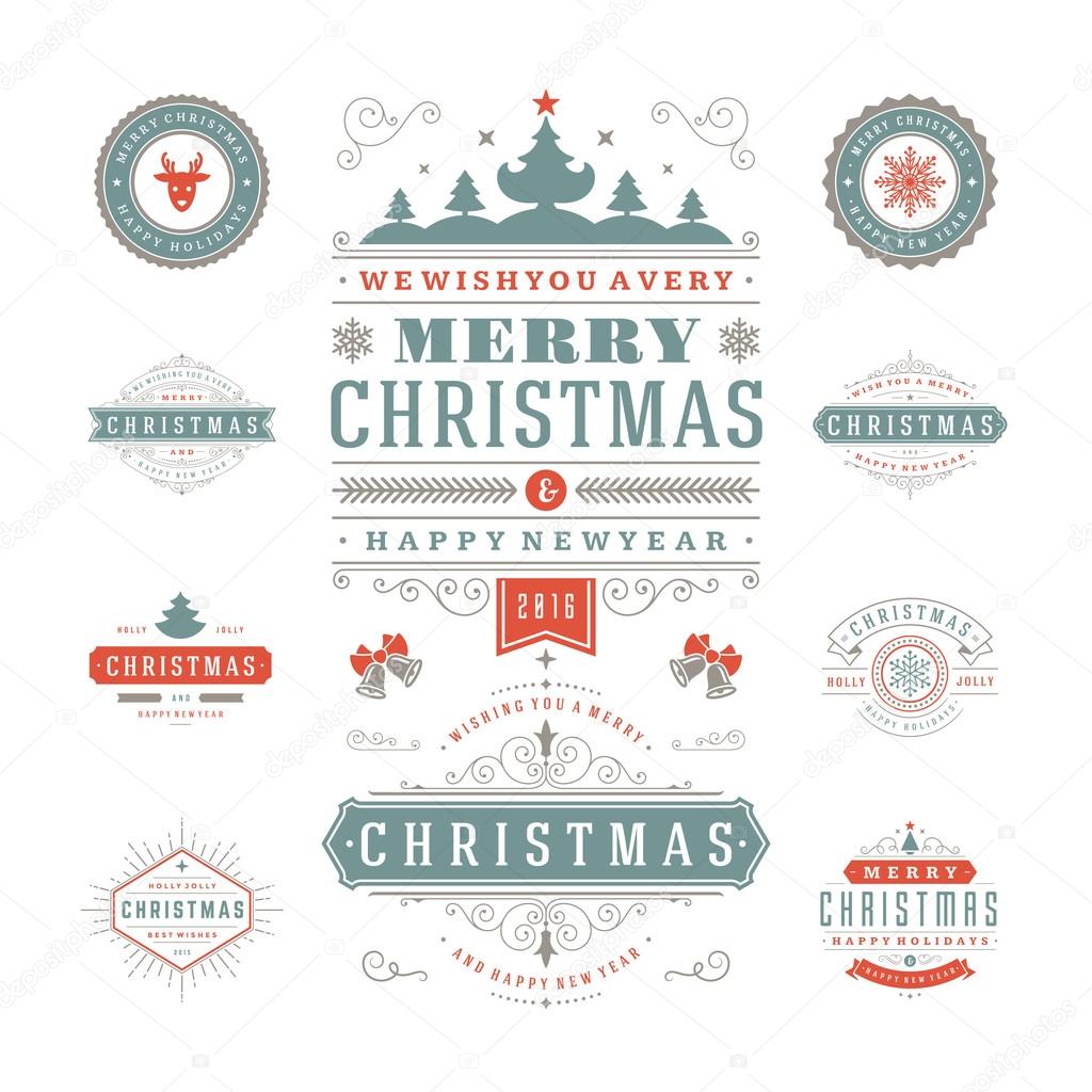 Christmas Labels and Badges