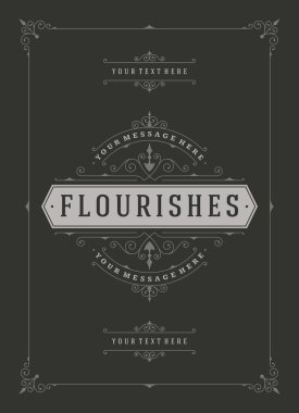 Vintage tebrik kartı ile süsleme